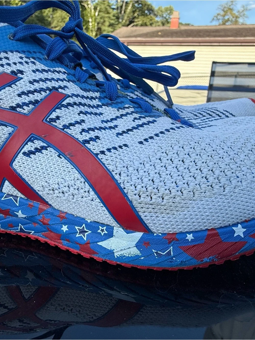 ASICS GEL-DS Trainer 24 4th of July Women’s Running Shoes Size 11